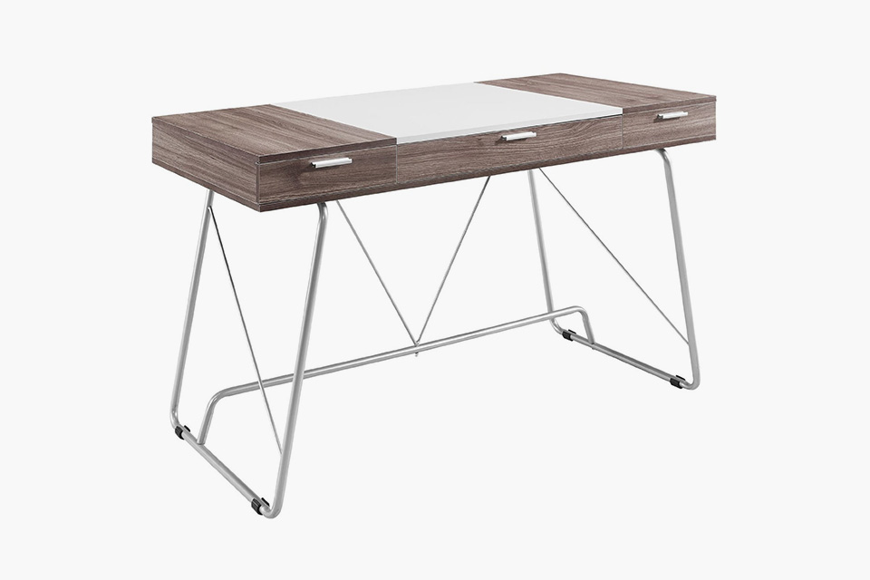 Modern Contemporary Office Desk Wood - Dude Shopping